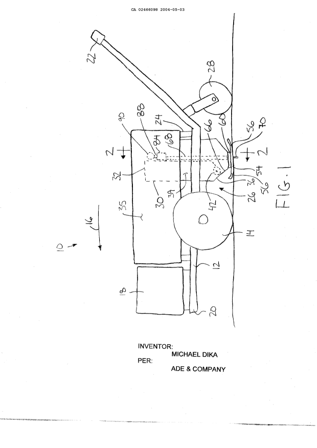 Canadian Patent Document 2466098. Drawings 20040503. Image 1 of 3