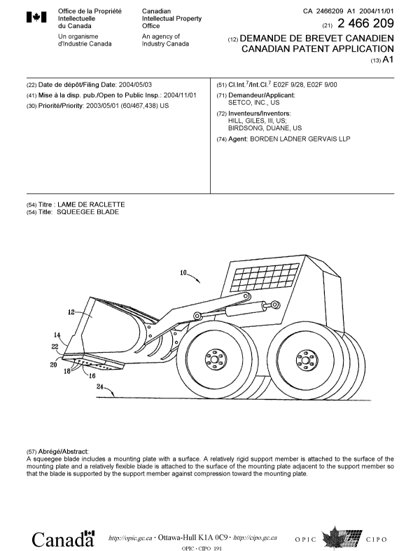 Canadian Patent Document 2466209. Cover Page 20041012. Image 1 of 1