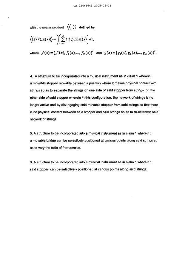 Document de brevet canadien 2466645. Poursuite-Amendment 20050526. Image 7 de 7