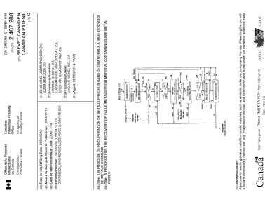 Canadian Patent Document 2467288. Cover Page 20051219. Image 1 of 2