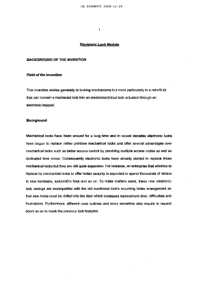 Document de brevet canadien 2468072. Description 20051229. Image 1 de 10