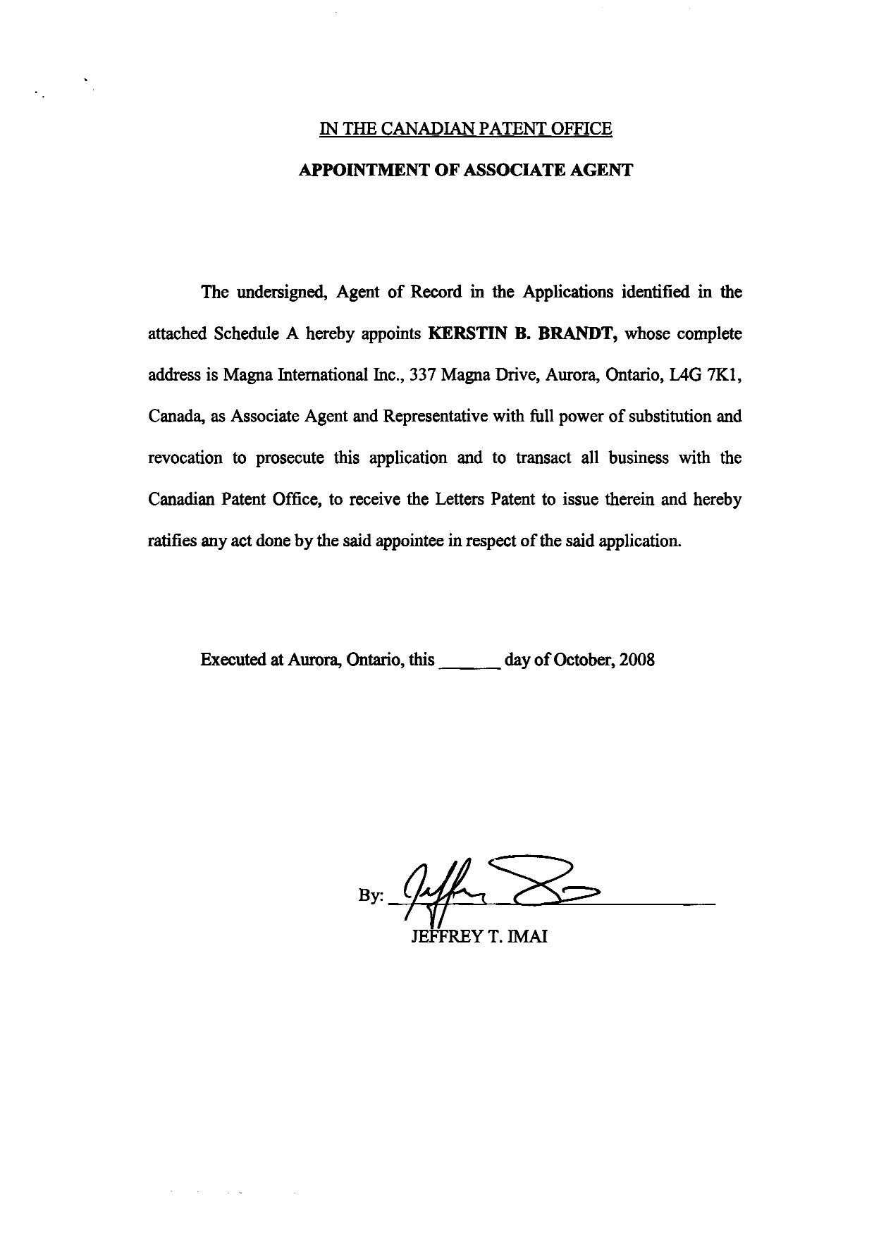 Canadian Patent Document 2469497. Correspondence 20081008. Image 2 of 17