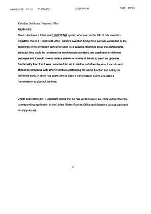 Document de brevet canadien 2470145. Poursuite-Amendment 20051205. Image 2 de 4