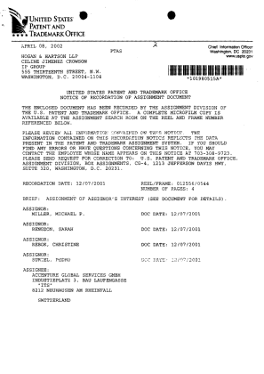 Document de brevet canadien 2470394. Cession 20050405. Image 2 de 20