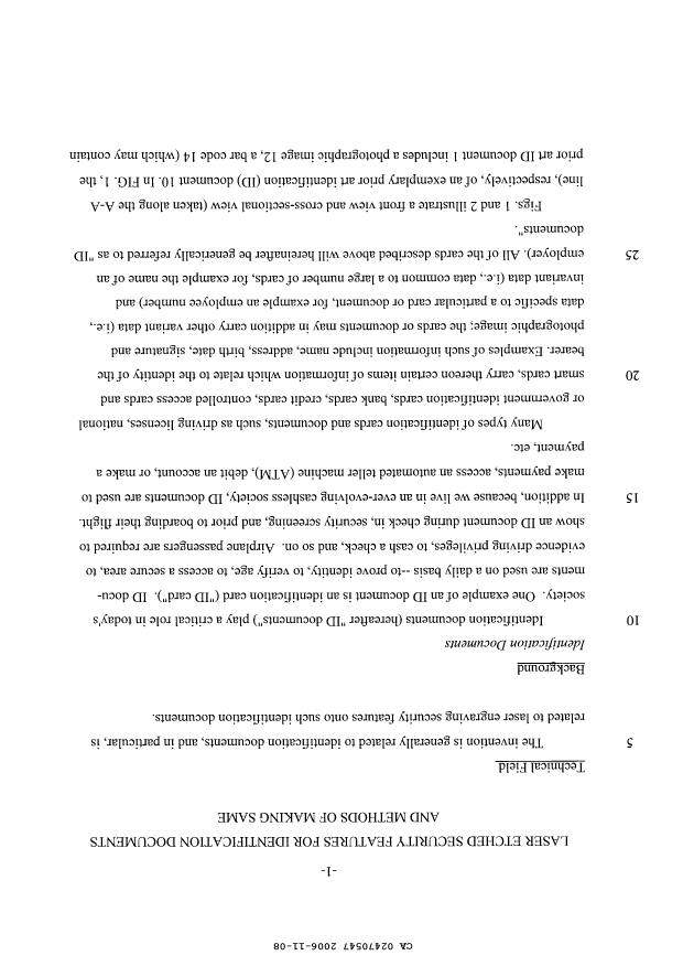 Canadian Patent Document 2470547. Description 20070613. Image 1 of 15