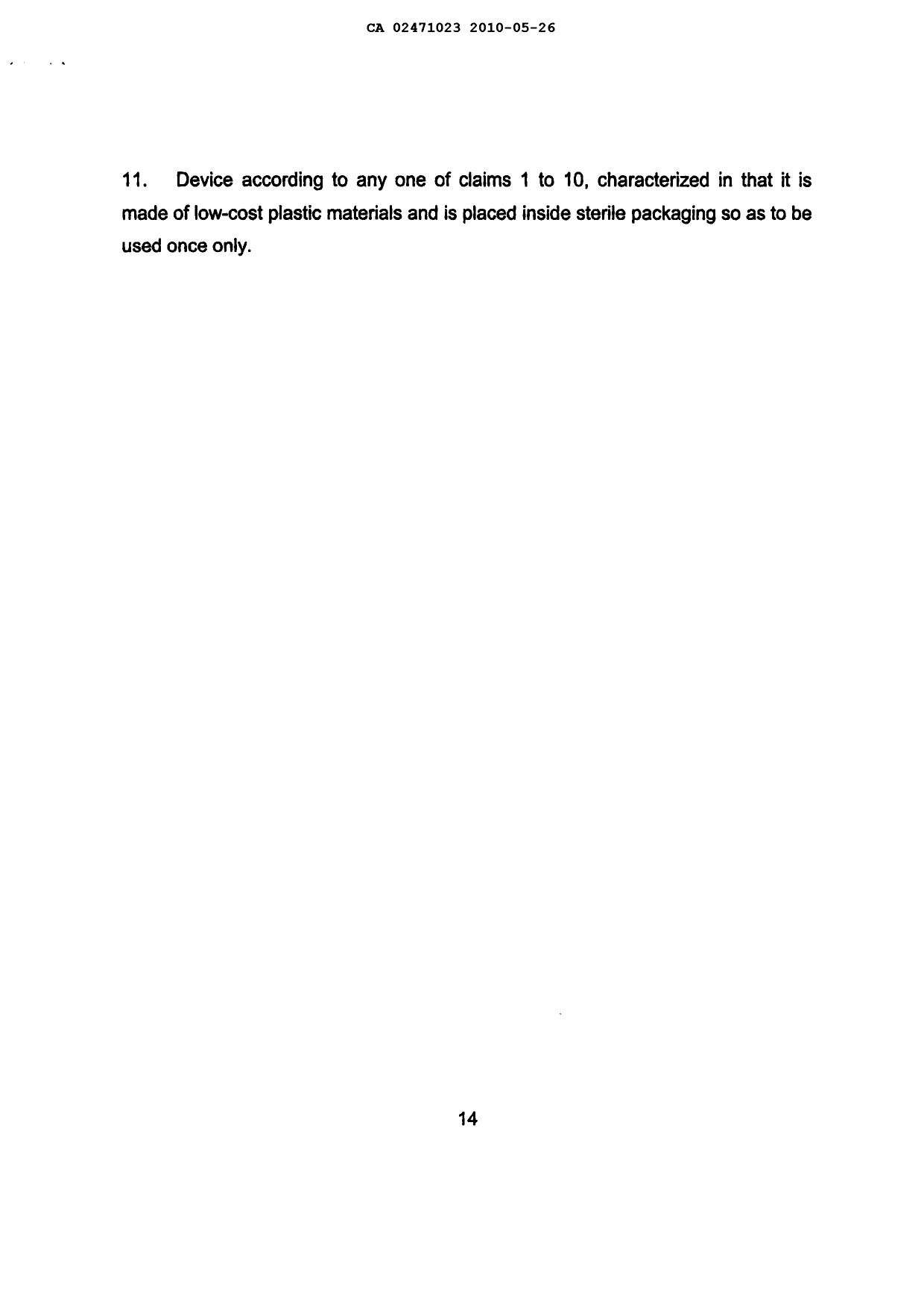 Canadian Patent Document 2471023. Prosecution-Amendment 20100526. Image 8 of 8