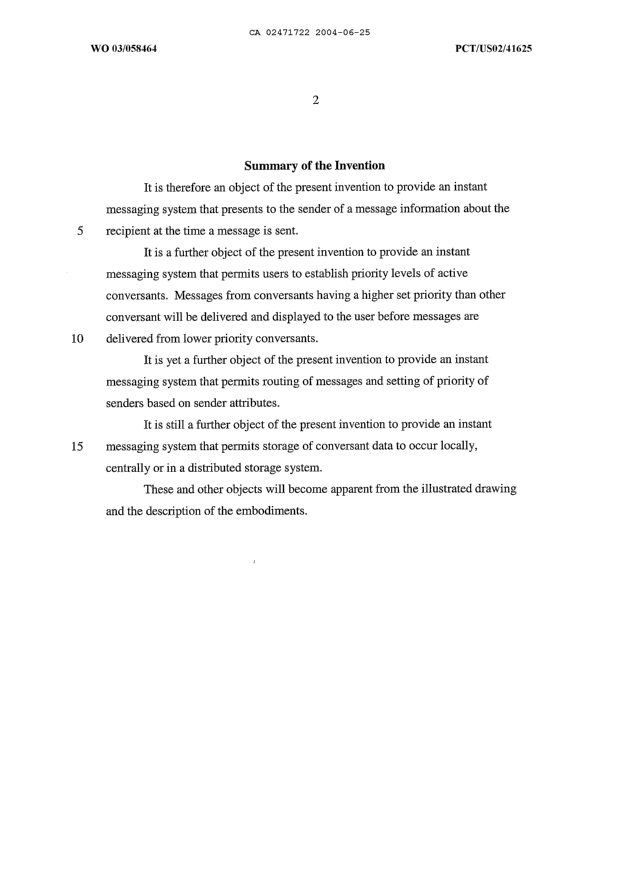 Canadian Patent Document 2471722. Description 20040625. Image 2 of 9