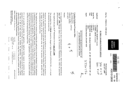 Document de brevet canadien 2471919. Taxes 20090622. Image 1 de 2