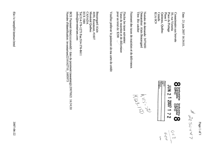 Canadian Patent Document 2473650. Correspondence 20061221. Image 1 of 1