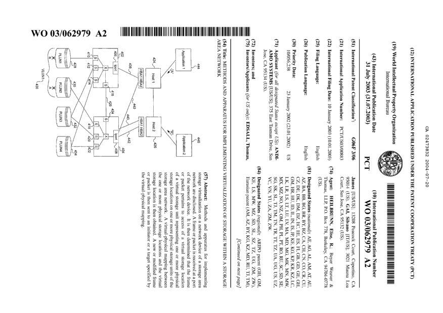 Document de brevet canadien 2473832. Abrégé 20040720. Image 1 de 2