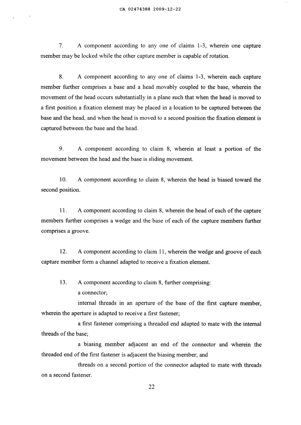 Document de brevet canadien 2474388. Revendications 20091222. Image 2 de 4