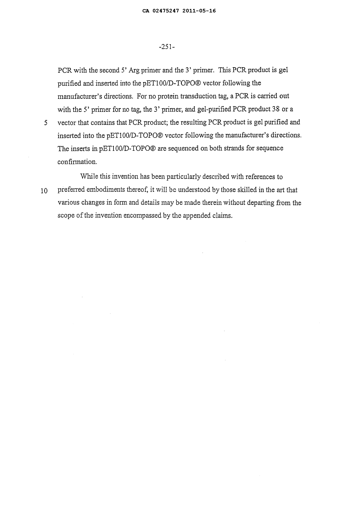 Canadian Patent Document 2475247. Description 20101216. Image 54 of 55