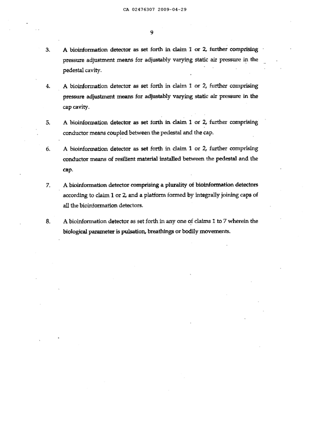 Document de brevet canadien 2476307. Poursuite-Amendment 20090429. Image 6 de 6