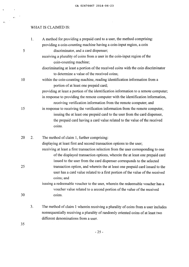 Canadian Patent Document 2476467. Prosecution-Amendment 20131223. Image 3 of 28