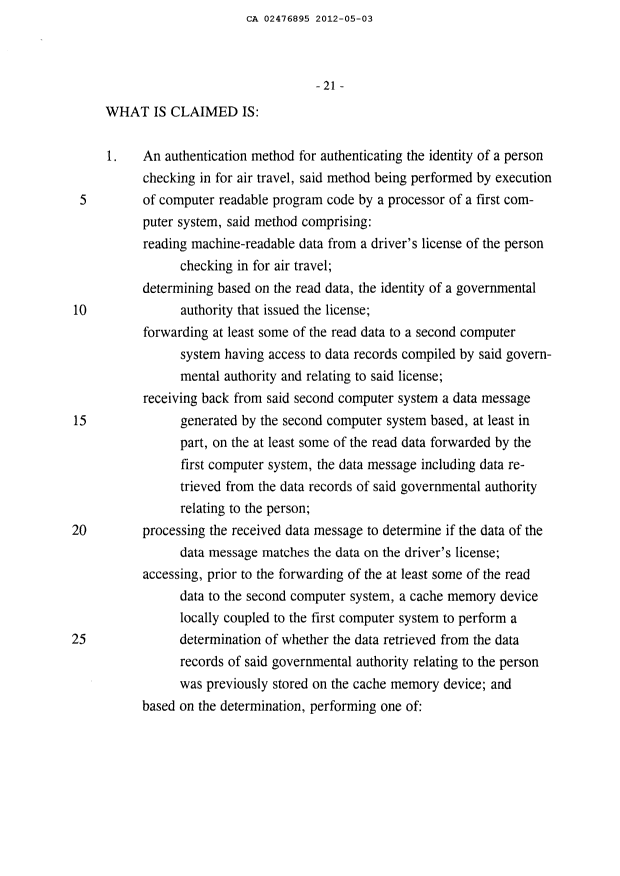 Canadian Patent Document 2476895. Prosecution-Amendment 20120503. Image 3 of 5