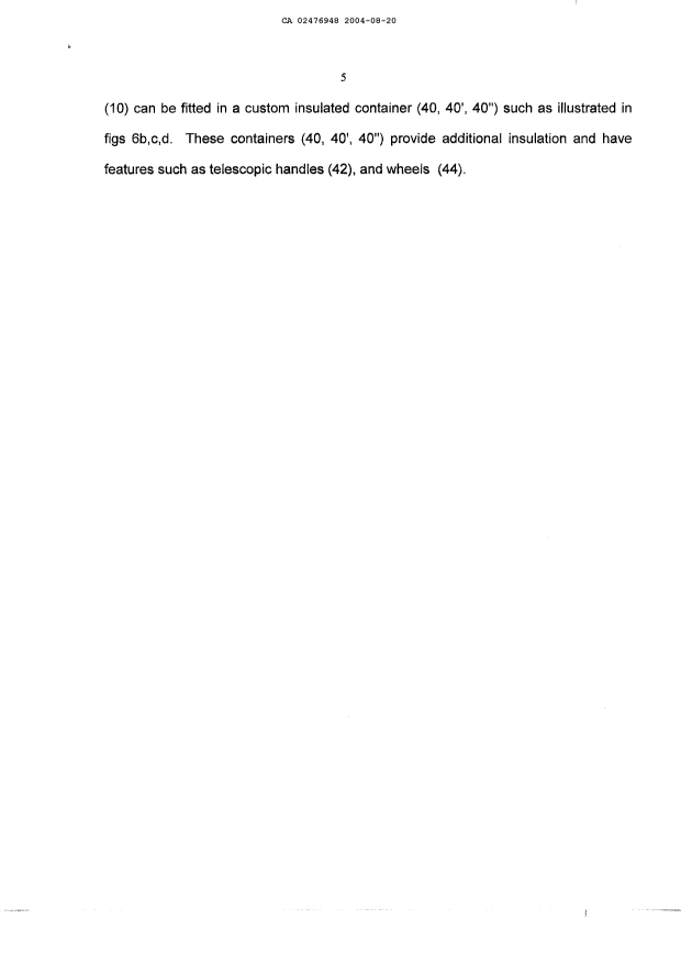 Document de brevet canadien 2476948. Description 20031220. Image 5 de 5