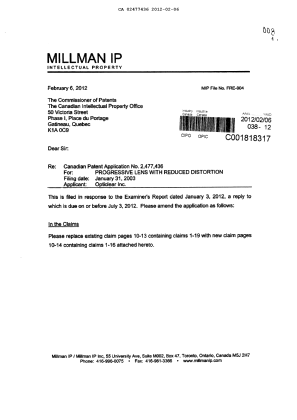 Document de brevet canadien 2477436. Poursuite-Amendment 20120206. Image 1 de 8