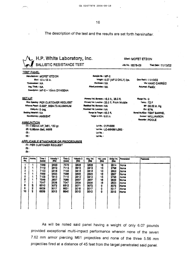 Canadian Patent Document 2477976. Description 20041115. Image 17 of 18