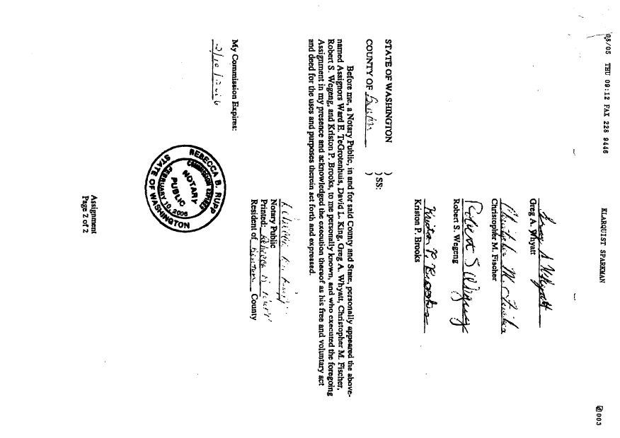 Canadian Patent Document 2478333. Assignment 20050928. Image 3 of 3