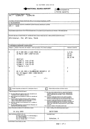 Document de brevet canadien 2478885. PCT 20040909. Image 1 de 3