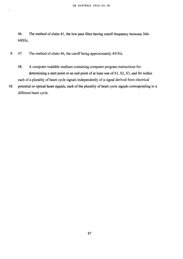 Document de brevet canadien 2478912. Revendications 20120130. Image 8 de 8