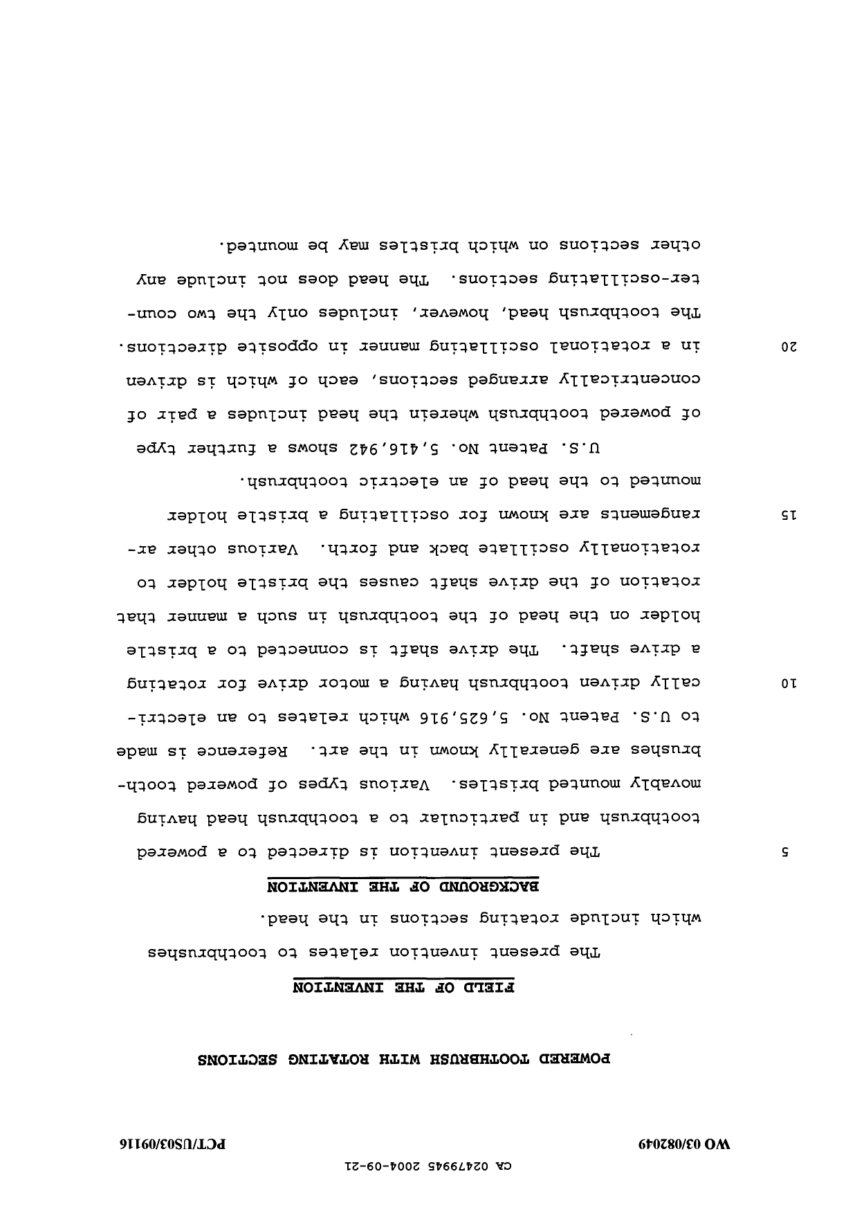 Canadian Patent Document 2479945. Description 20111202. Image 1 of 18