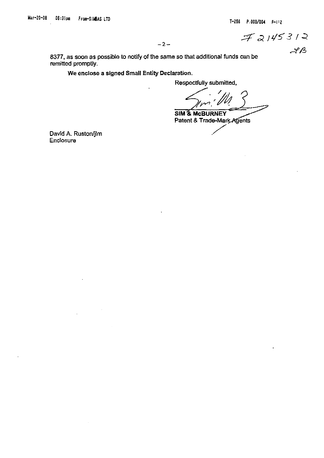 Canadian Patent Document 2480081. Fees 20071220. Image 2 of 4