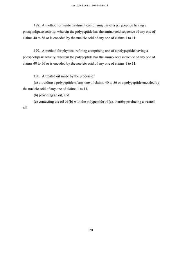 Document de brevet canadien 2481411. Revendications 20090417. Image 25 de 25