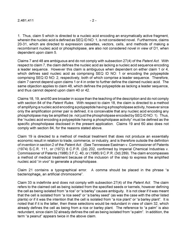 Document de brevet canadien 2481411. Poursuite-Amendment 20110404. Image 2 de 5