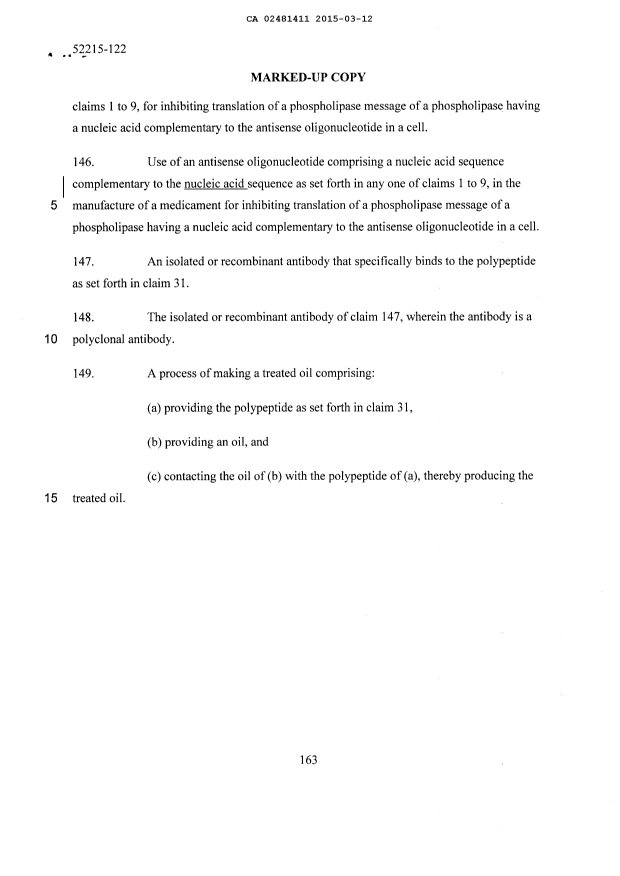 Document de brevet canadien 2481411. Poursuite-Amendment 20150312. Image 40 de 40