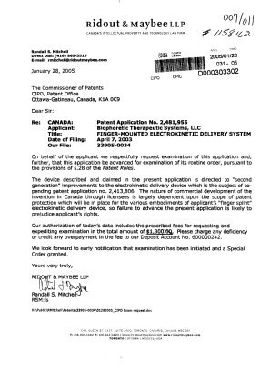 Document de brevet canadien 2481955. Poursuite-Amendment 20050128. Image 1 de 1