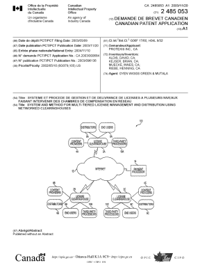 Document de brevet canadien 2485053. Page couverture 20050126. Image 1 de 1