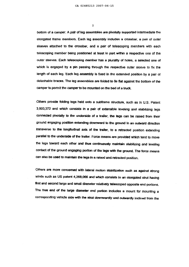 Document de brevet canadien 2485213. Poursuite-Amendment 20061215. Image 4 de 19