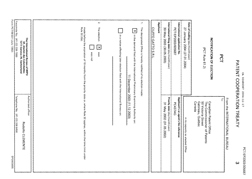 Document de brevet canadien 2486387. PCT 20041117. Image 1 de 12