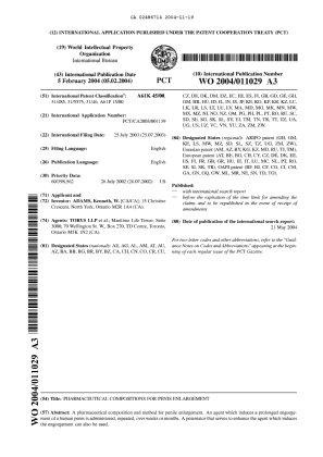 Document de brevet canadien 2486714. Abrégé 20041119. Image 1 de 1