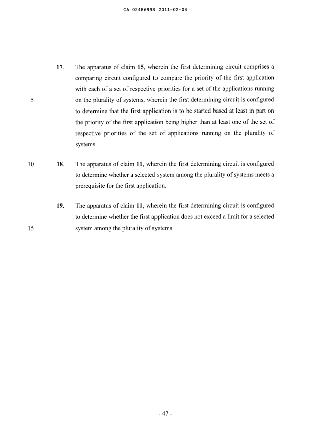 Canadian Patent Document 2486998. Prosecution-Amendment 20110204. Image 21 of 21