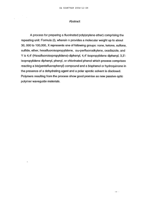 Document de brevet canadien 2487649. Abrégé 20041126. Image 1 de 1