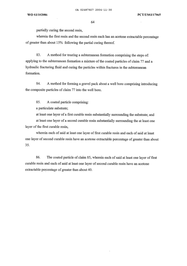 Document de brevet canadien 2487927. Revendications 20041130. Image 13 de 13