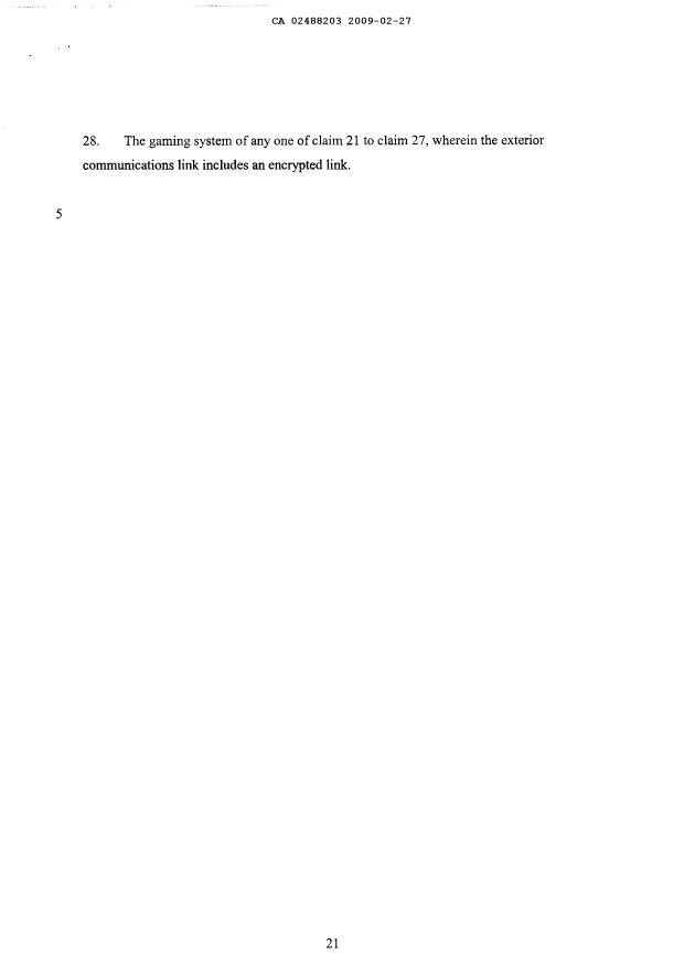 Document de brevet canadien 2488203. Revendications 20090227. Image 5 de 5