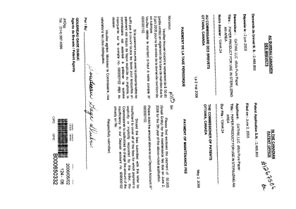 Canadian Patent Document 2488893. Fees 20060502. Image 1 of 1