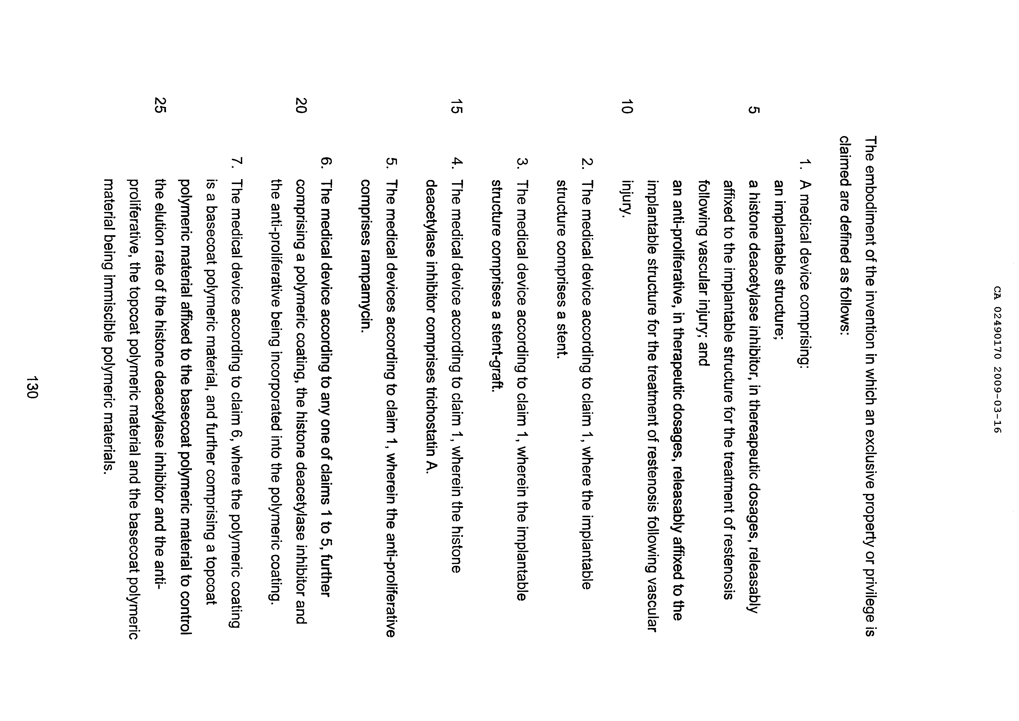 Canadian Patent Document 2490170. Claims 20081216. Image 1 of 2