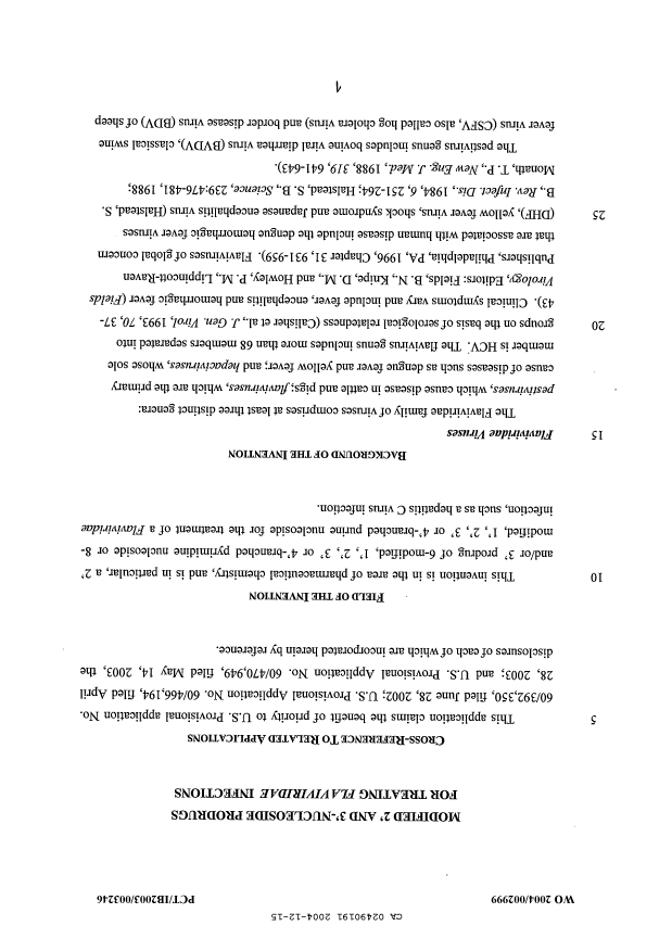 Canadian Patent Document 2490191. Description 20031215. Image 1 of 157