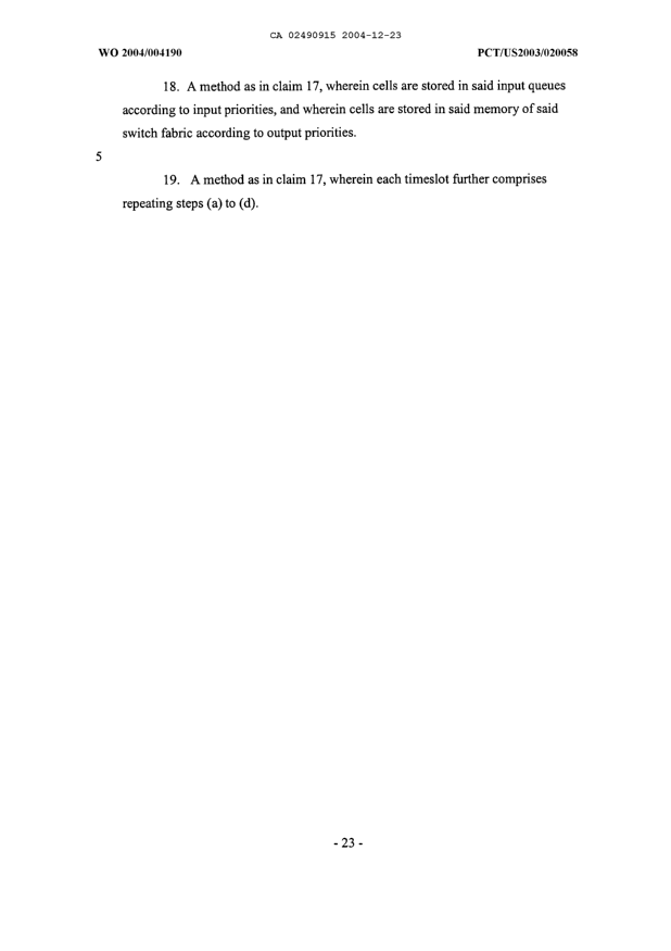 Document de brevet canadien 2490915. Revendications 20031223. Image 4 de 4