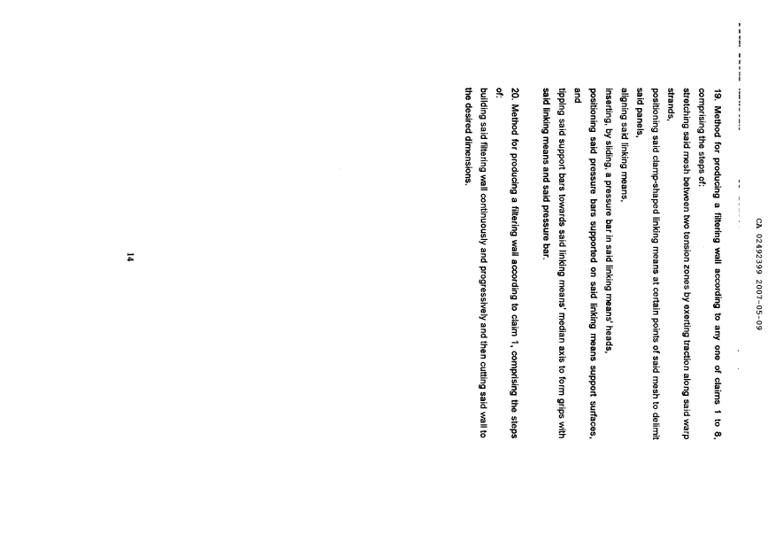 Document de brevet canadien 2492399. Revendications 20070509. Image 4 de 4