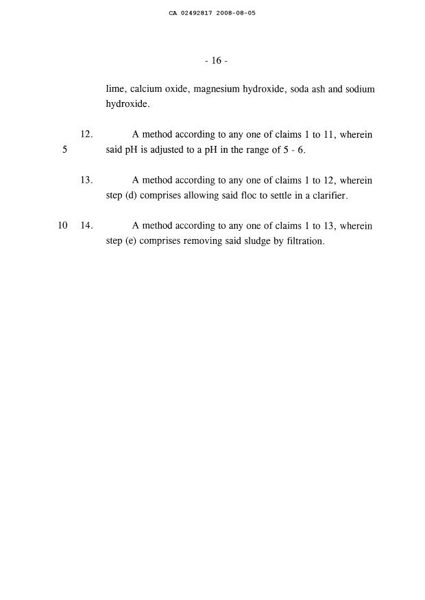 Document de brevet canadien 2492817. Poursuite-Amendment 20080805. Image 4 de 4