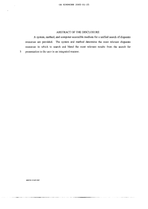 Document de brevet canadien 2494388. Abrégé 20050125. Image 1 de 1