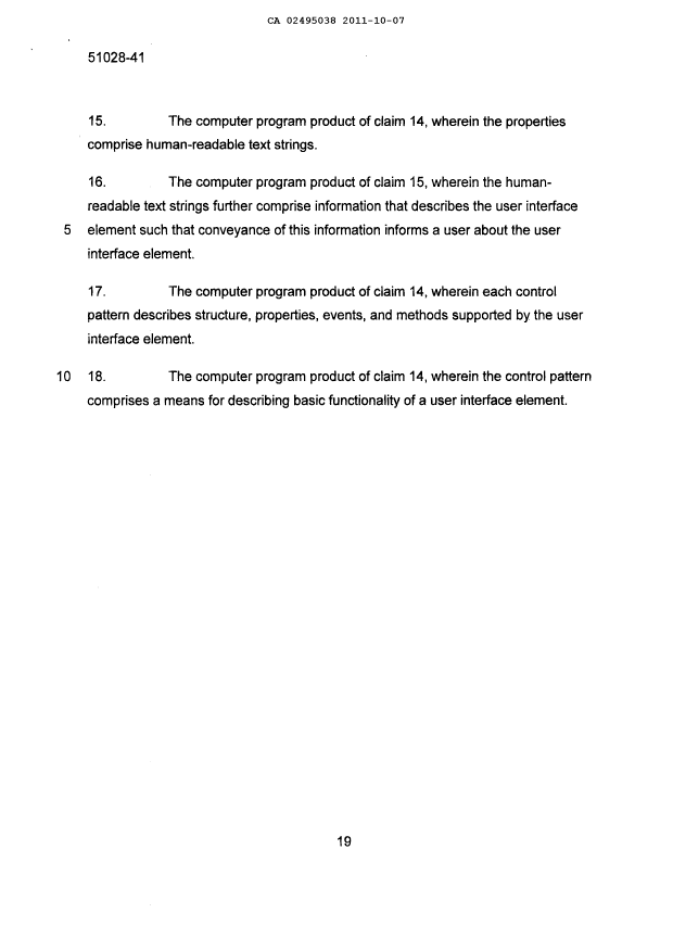 Canadian Patent Document 2495038. Prosecution-Amendment 20111007. Image 14 of 14