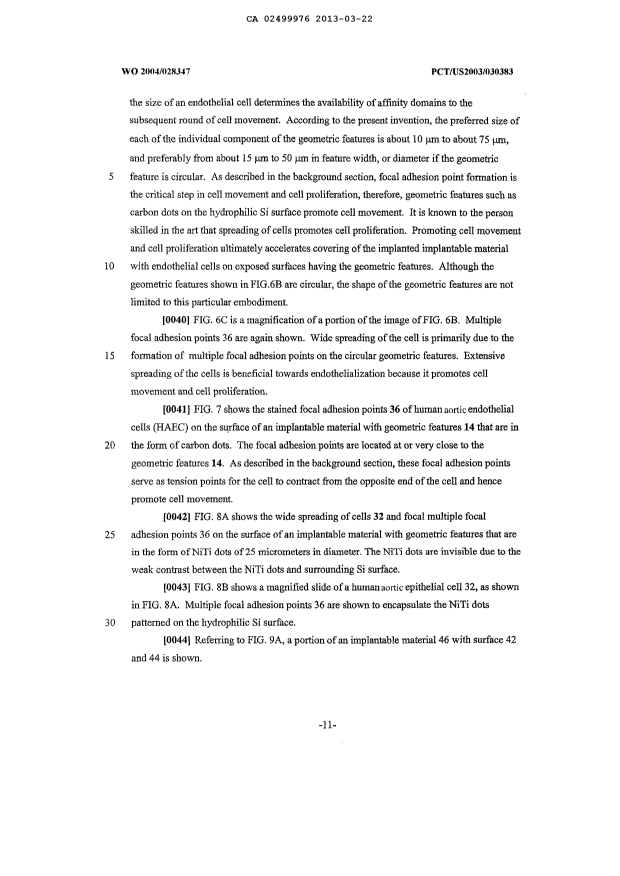 Document de brevet canadien 2499976. Poursuite-Amendment 20130322. Image 7 de 7