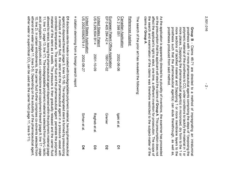Canadian Patent Document 2501016. Prosecution-Amendment 20100824. Image 2 of 5