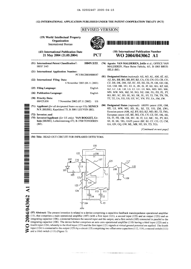 Document de brevet canadien 2502467. PCT 20050415. Image 2 de 10